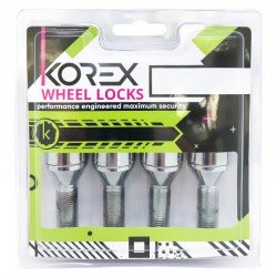 Korex | Болты секретные М12x1.25x28 Конус Вращающееся кольцо Ключ 17-19 (ВАЗ, ГАЗ, Fiat, Lancia, Citroen, Peugeot)