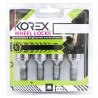 Korex | Болты секретные М12x1.25x28 Конус Вращающееся кольцо Ключ 17-19 (ВАЗ, ГАЗ, Fiat, Lancia, Citroen, Peugeot)