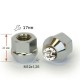 Гайка колесная M12x1,25x21мм Конус Ключ 17 (Subaru, Suzuki, Niva, Nissan, Infiniti, Matiz) под железные диски