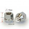 Гайка колесная M12x1,25x21мм Конус Ключ 19 (Subaru, Suzuki, Niva, Nissan, Infiniti, Matiz) под железные диски