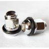 Гайка колесная М12x1,5x27мм Сфера Хром Ключ 19 (Acura, Chery, Honda)