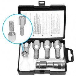 FARAD MICROLOCK | Болты секретки М14х1.5х30 Конус для узких отверстий в дисках Внутренний ключ 17-19 (BMW, Fiat, Renault, Volvo)