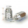 Гайка колесная М12x1,5x35мм Конус Хром Ключ 19 (Chevrolet, Citroen, Daihatsu, Hyundai, Kia, Mazda, Peugeot, Toyota, Lexus)