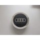 Колпачки на диски Audi (146/58) Хром с черной наклейкой