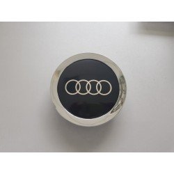 Колпачки на диски Audi (146/58) Хром с черной наклейкой