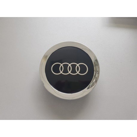 Колпачки на диски Audi (146/58) Хром с черной наклейкой