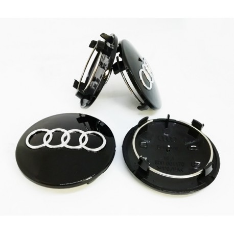 Колпачки на диски Audi A4, A5, A6, A8, S4, S5, S6, RS, TT (60/58) 4B0601170 Черные