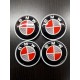 Колпачки на диски BMW (68/65) Белый/Красный