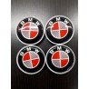 Колпачки на диски BMW (68/65) Белый/Красный