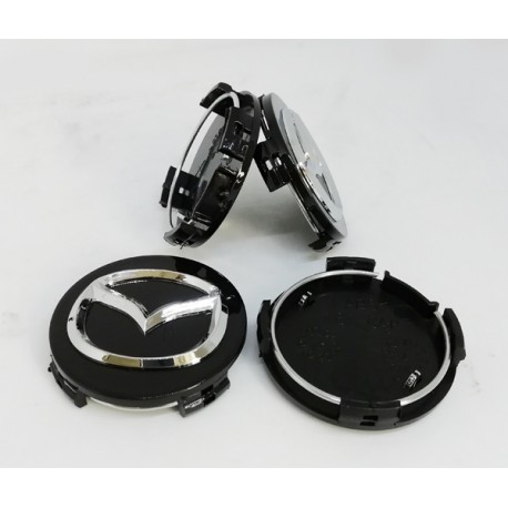 Колпачки на диски Mazda 3, 5, 6, MPV, CX-7, CX-9 (57/57) Черные 2477