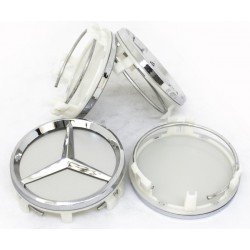 Колпачки на диски Mercedes (61/58) Серебряные