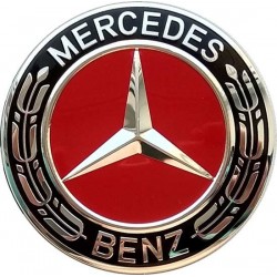 Колпачки на диски Mercedes (75/70) Красные A 171 400 00 25