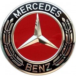 Колпачки на диски Mercedes (75/70) Красные A 171 400 00 25