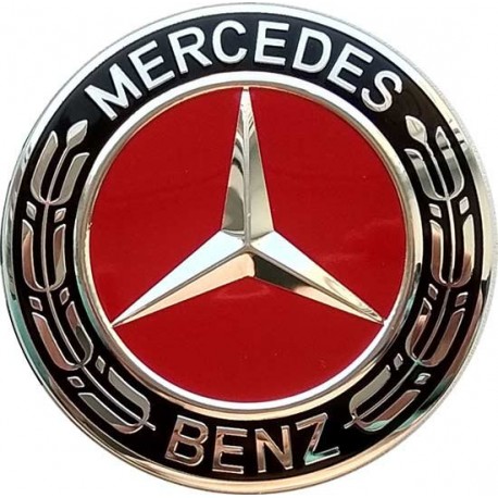 Колпачки на диски Mercedes (75/70) Красные A 171 400 00 25
