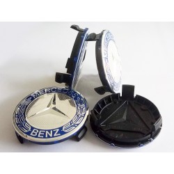 Колпачки на диски Mercedes (75/70) синие A1714000025