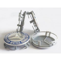 Колпачки на диски Mercedes (75/70) синие A1714000025 (с кольцом)
