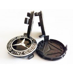 Колпачки на диски Mercedes (75/70) чёрные A1714000025