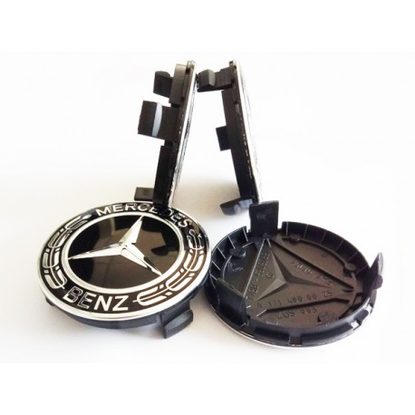 Колпачки на диски Mercedes (75/70) чёрные A1714000025