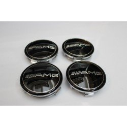 Колпачки на диски Mercedes AMG (75/70) Черные