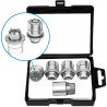 FARAD FLOWERLOCK | Гайки секретки М12x1.25x34 Конус Вращающееся кольцо (Subaru, Suzuki, Niva, Nissan, Infiniti, Matiz) ключ 19