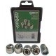 FARAD FLOWERLOCK | Гайки секретки М12x1.5x26мм Сфера Вращающееся кольцо (Honda, Rover) 2 ключа под 19 для железных дисков