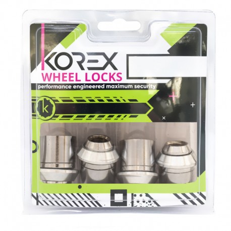 Korex | Гайки секретні М12x1.5x33 Конус збільшений Рухоме кільце Ключ 19-21 (Ford) під оригінальні диски