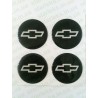 Наклейки Chevrolet cиликон (Белый логотип на черном фоне)