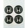 Наклейки Honda cиликон (Белый логотип на черном фоне)