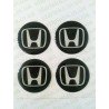 Наклейки Honda cиликон (Белый логотип на черном фоне)